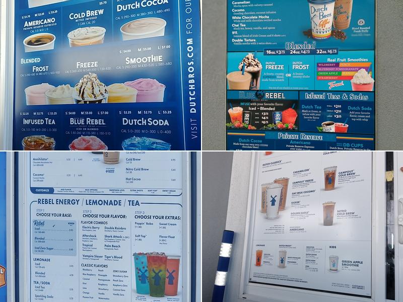 Dutch Bros Coffee Menu