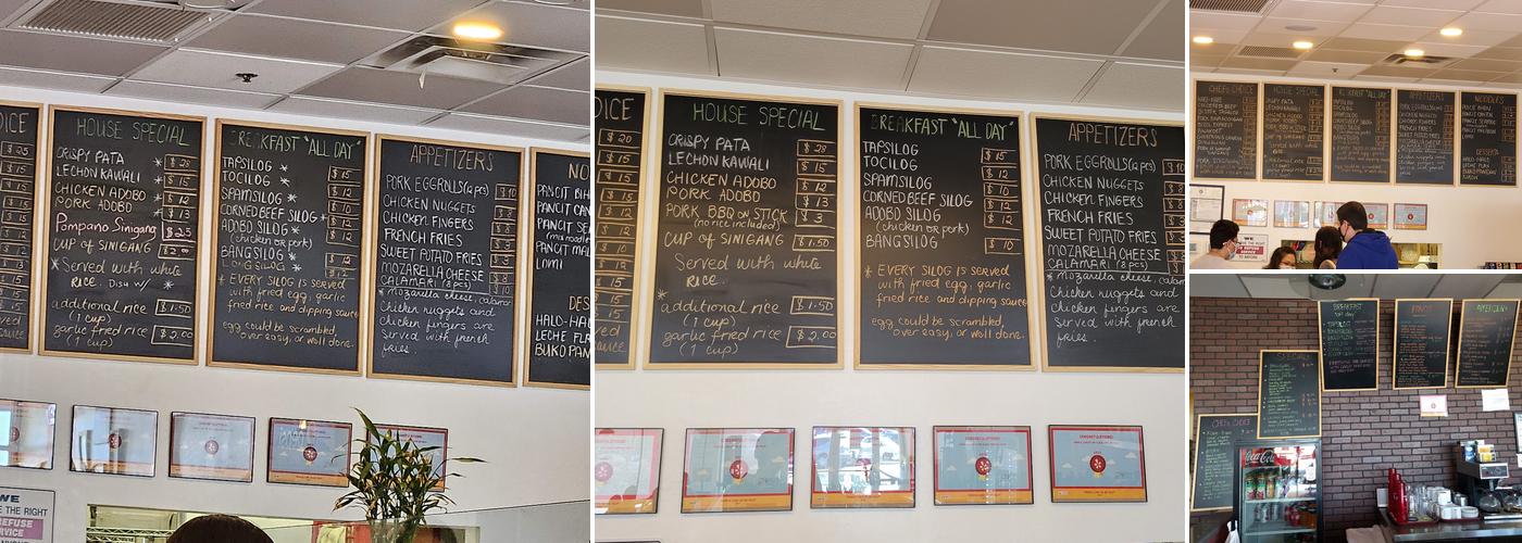 At My Place Cafe Menu