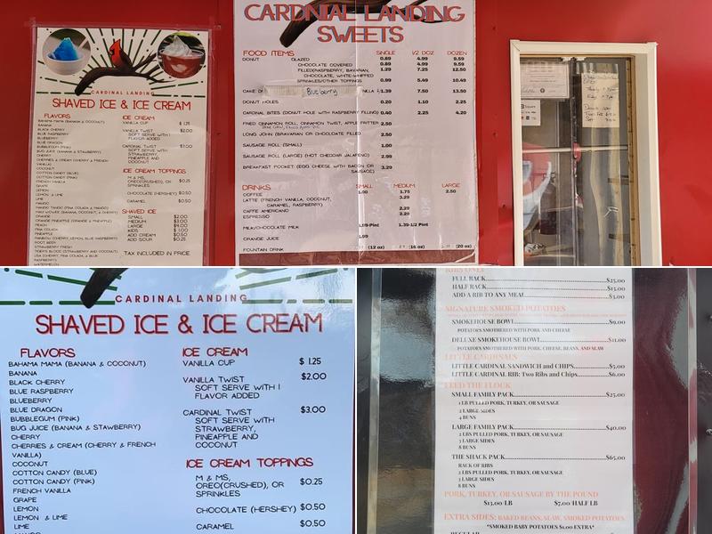 Cardinal Landing Menu