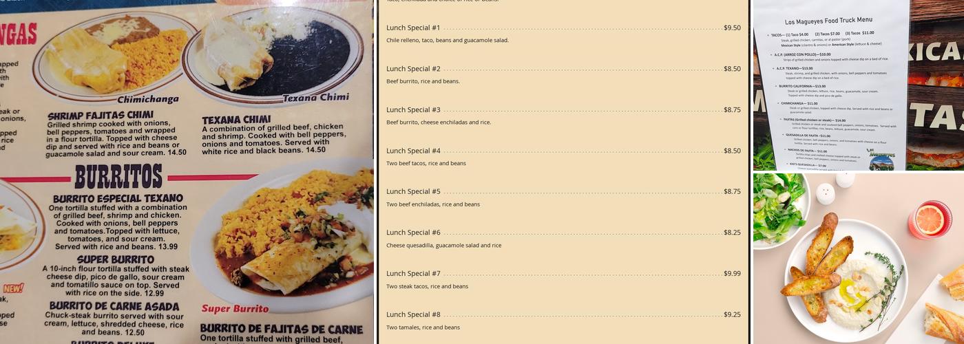 Los Magueyes Menu