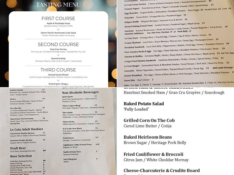 Le Coin Menu