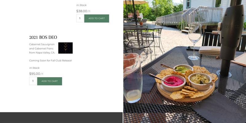 Bos Wine Menu