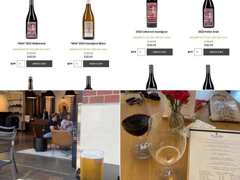 Dusted Valley Edmonds Wine Bar Menu
