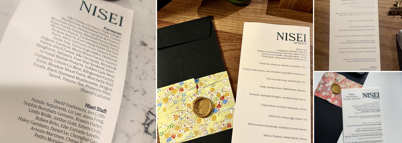 Nisei Menu
