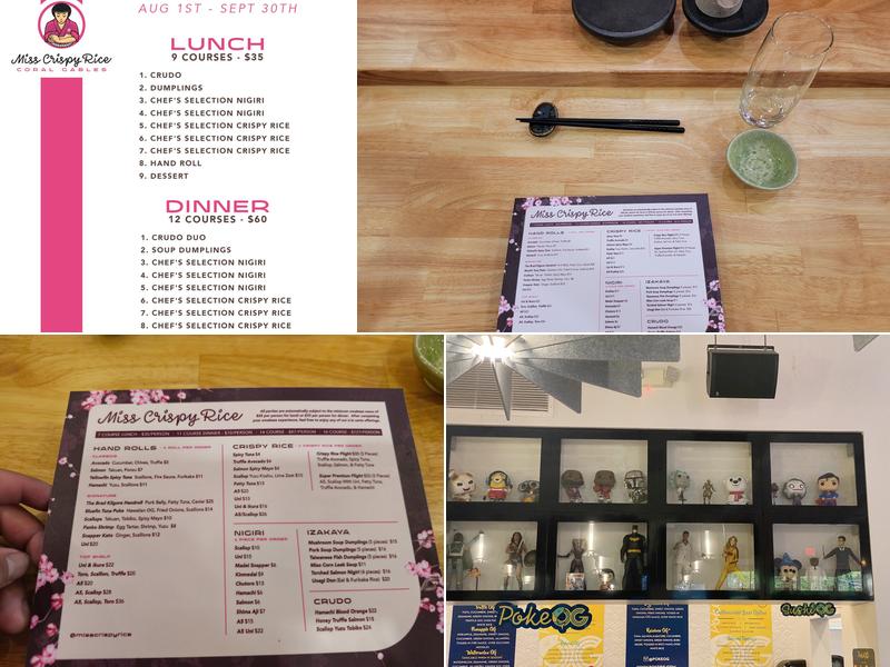 Miss Crispy Rice Menu