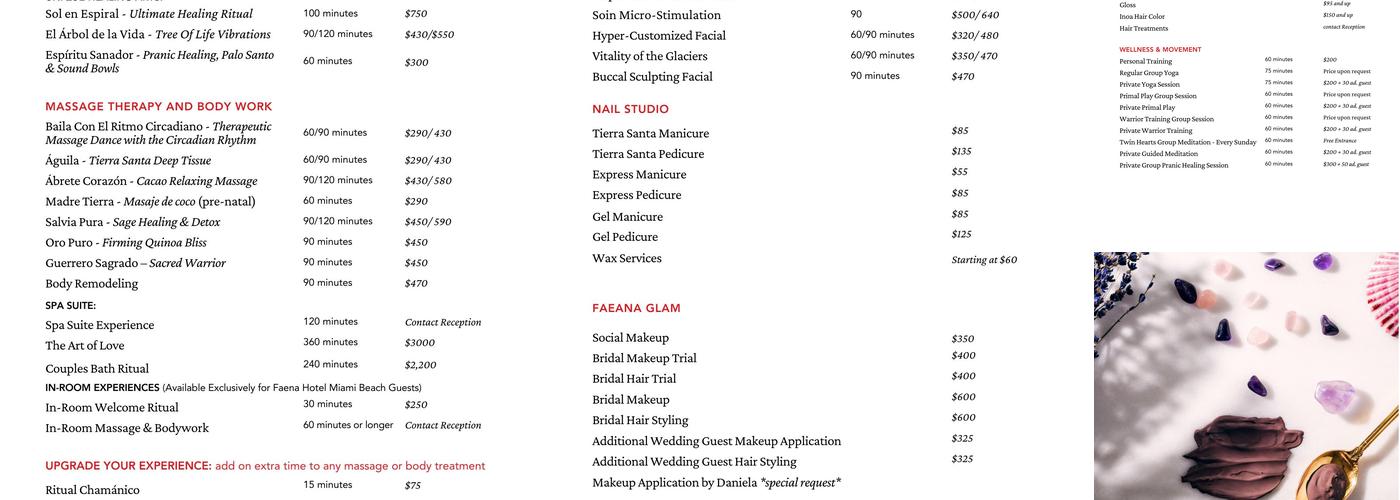 El Secreto Omakase Menu