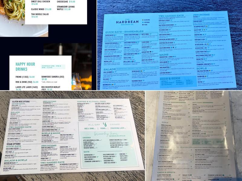 The Hard Bean Brunch Co. Menu