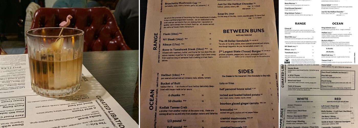 Flamingo Lounge Menu