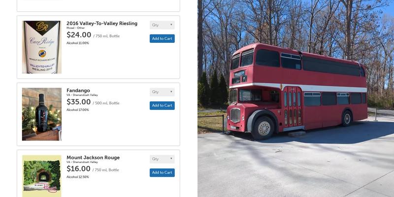 Cave Ridge Vineyard Menu