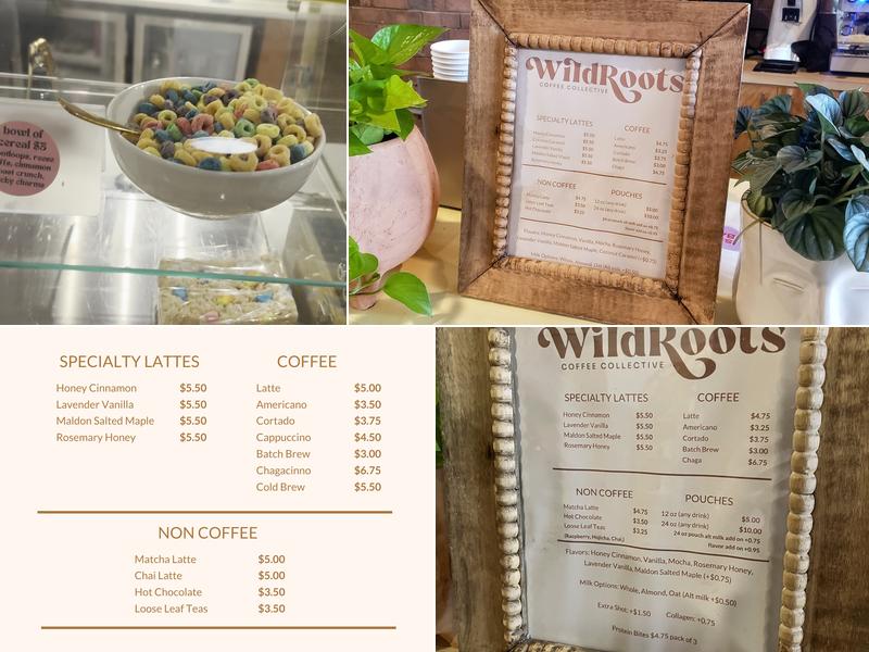Wildroots Menu