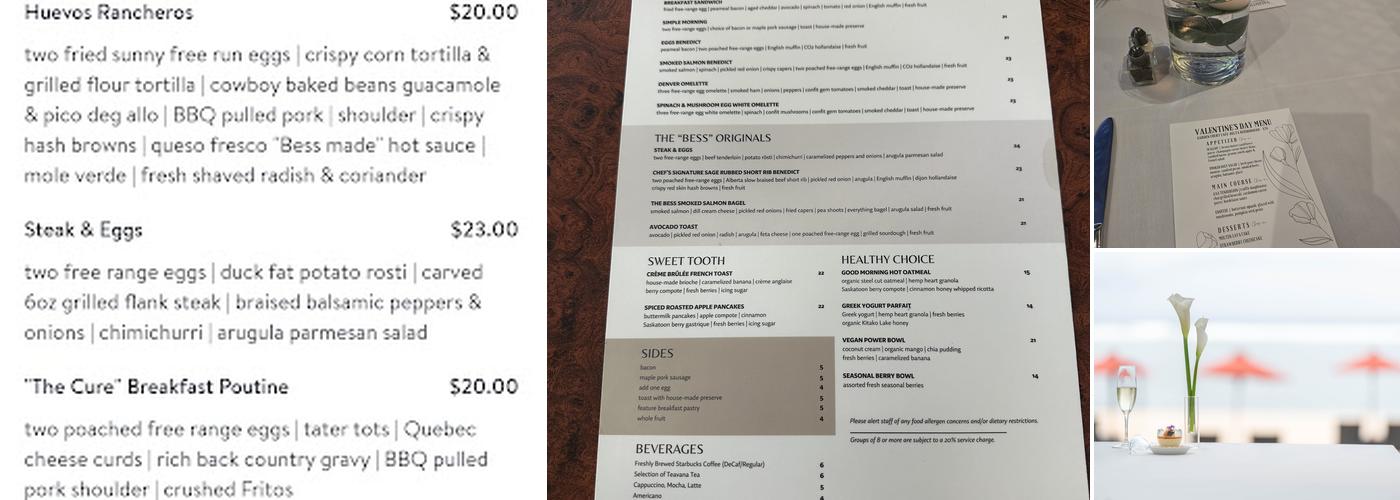 Garden Court Cafe Menu