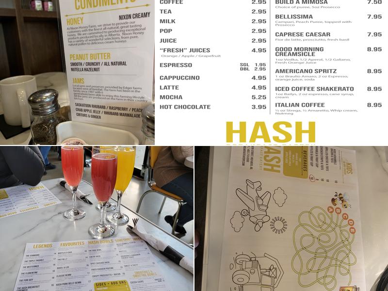 Hash Breakfast Eatery Menu