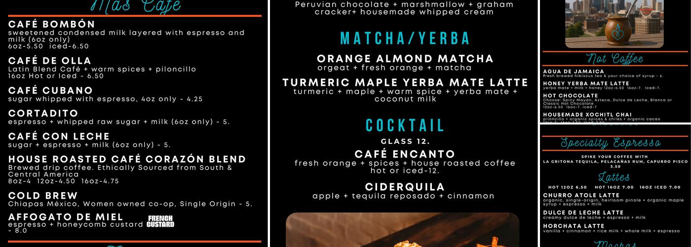 Café Corazón Menu