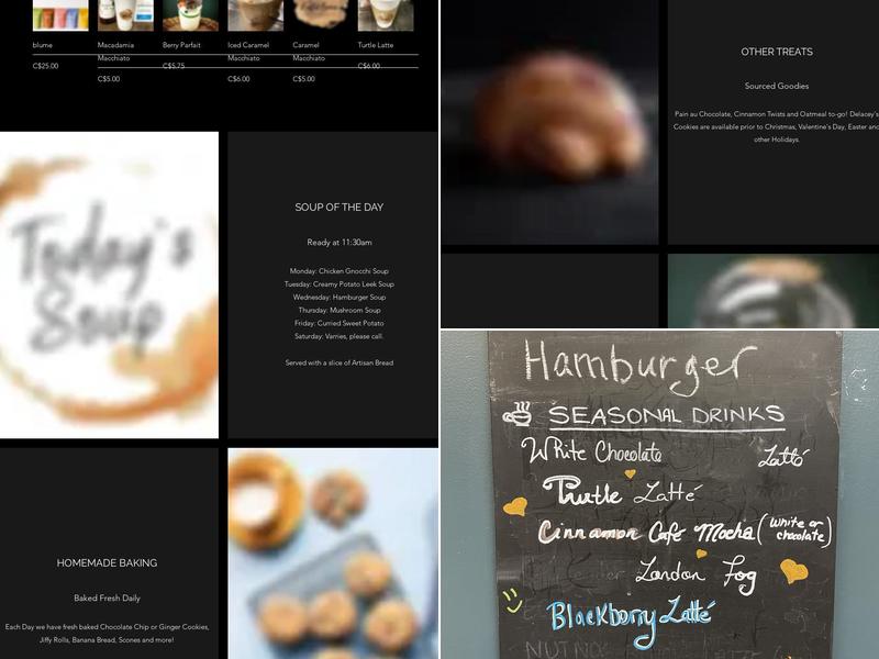 The Rustic Bean Menu