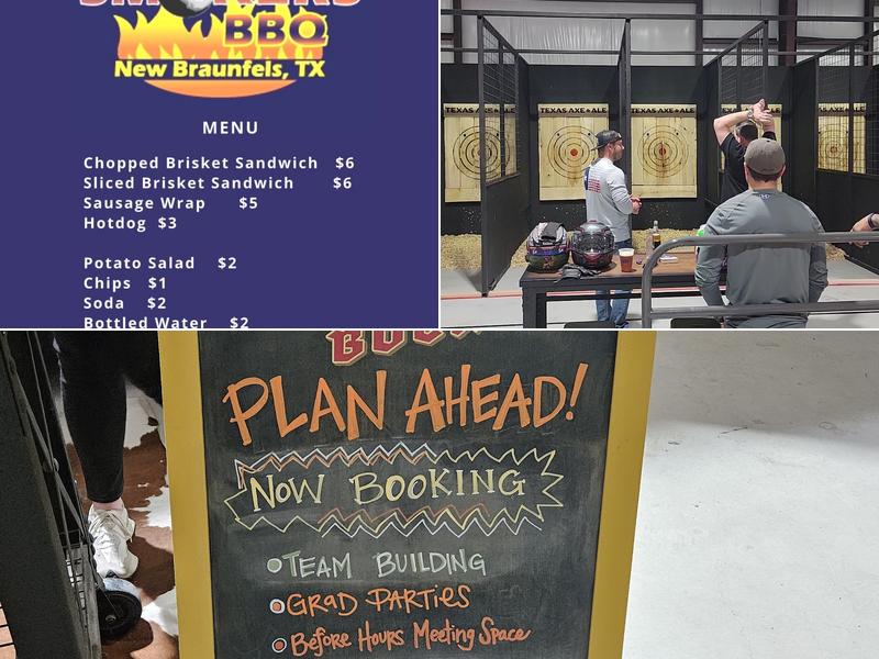 Texas Axe & Ale Menu