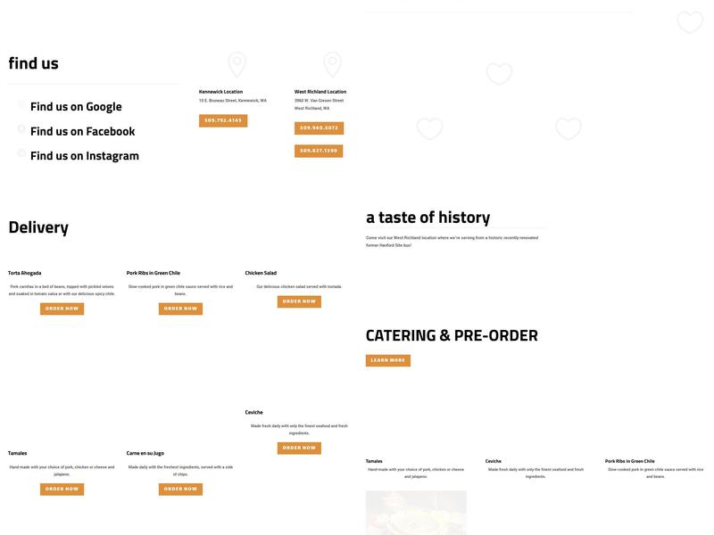 Guadalajara Style Menu