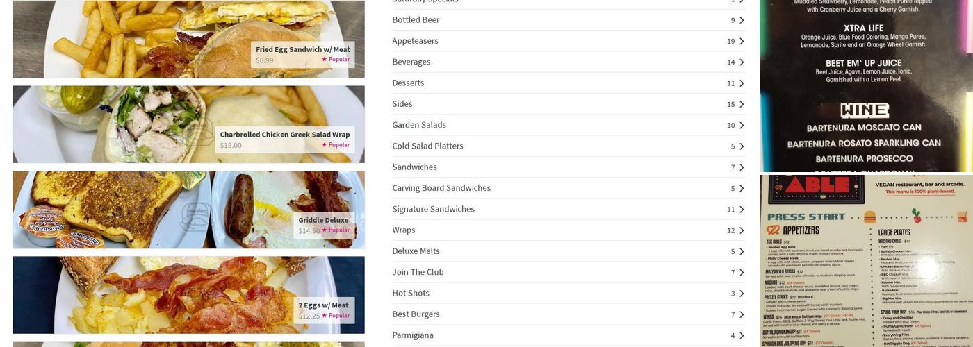 UnBEETABLE Menu
