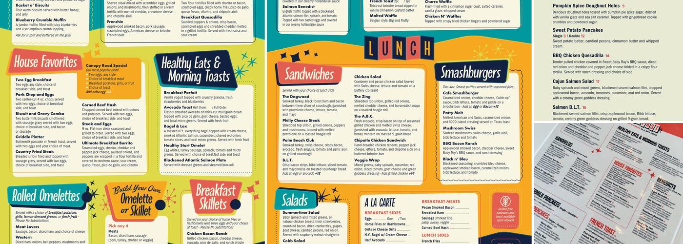 Canopy Road Café Menu