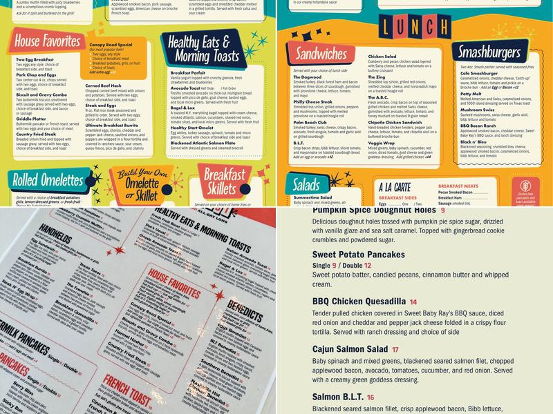 Canopy Road Café Menu