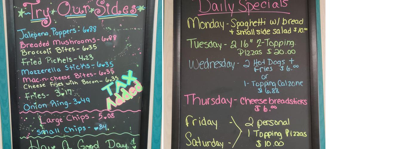 Del Lonni’s Pizza & Subs Menu