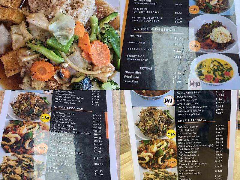 Mam’s Thai Cuisine Menu
