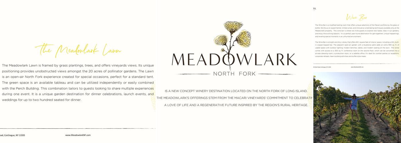 Meadowlark North Fork Menu