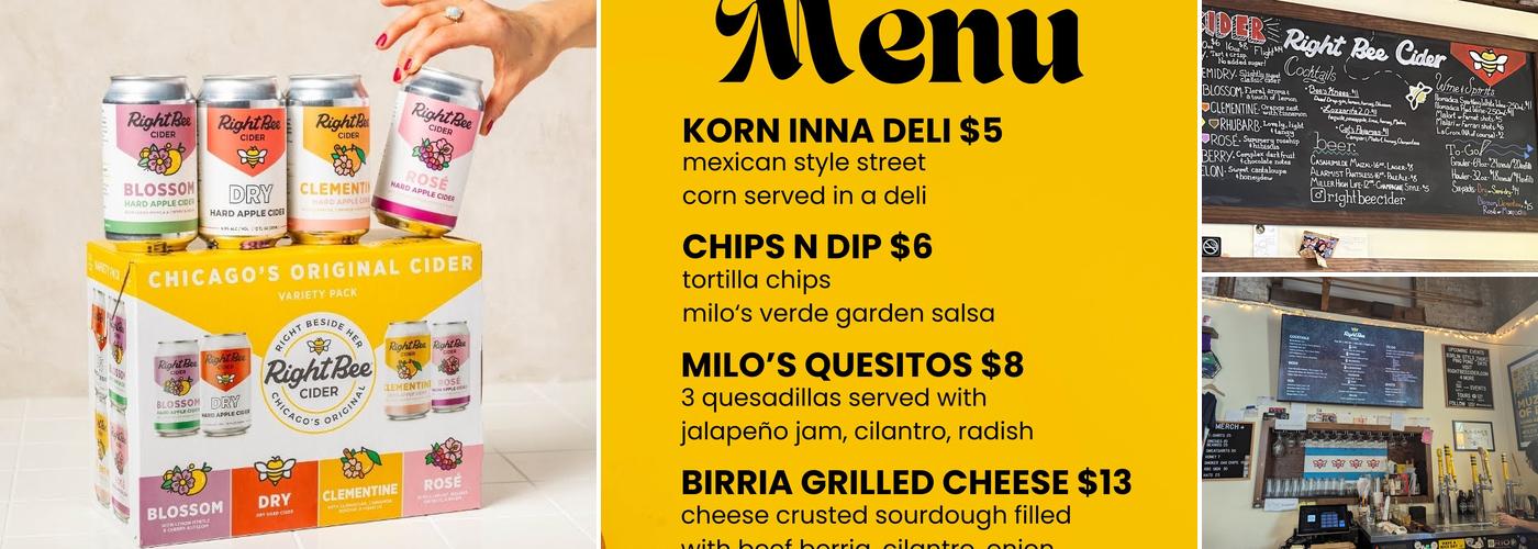 Right Bee Cider Menu
