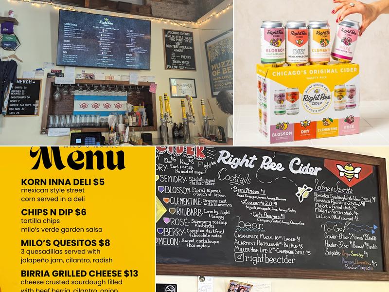 Right Bee Cider Menu