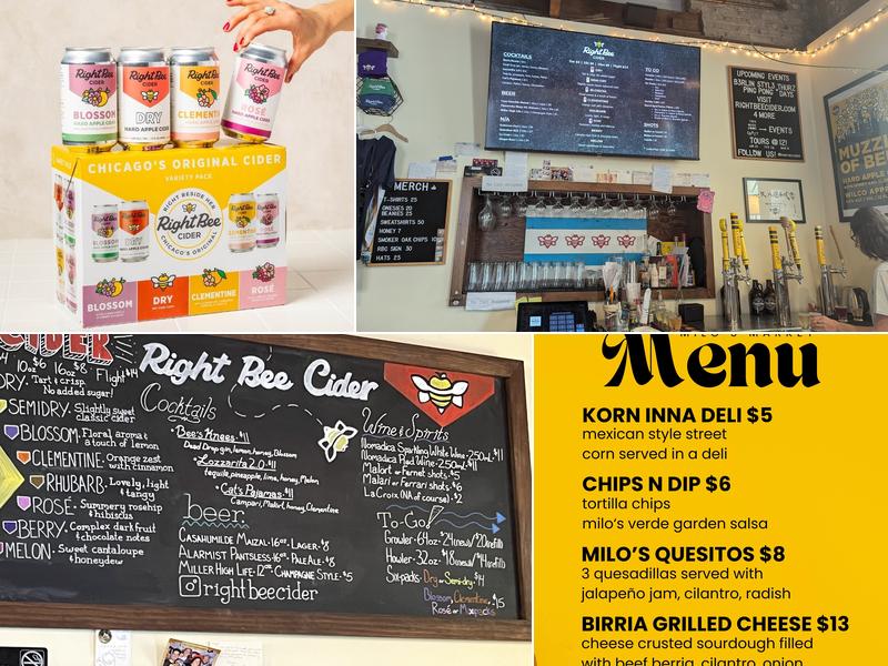 Right Bee Cider Menu