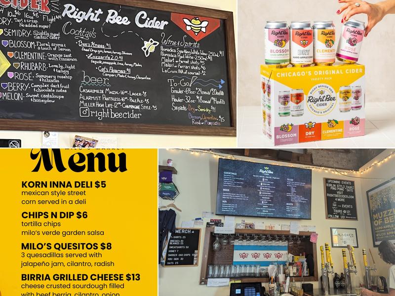 Right Bee Cider Menu