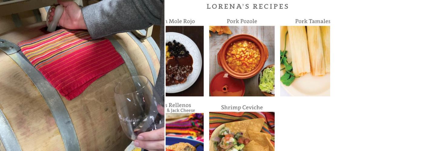 Mi Sueño Winery Menu