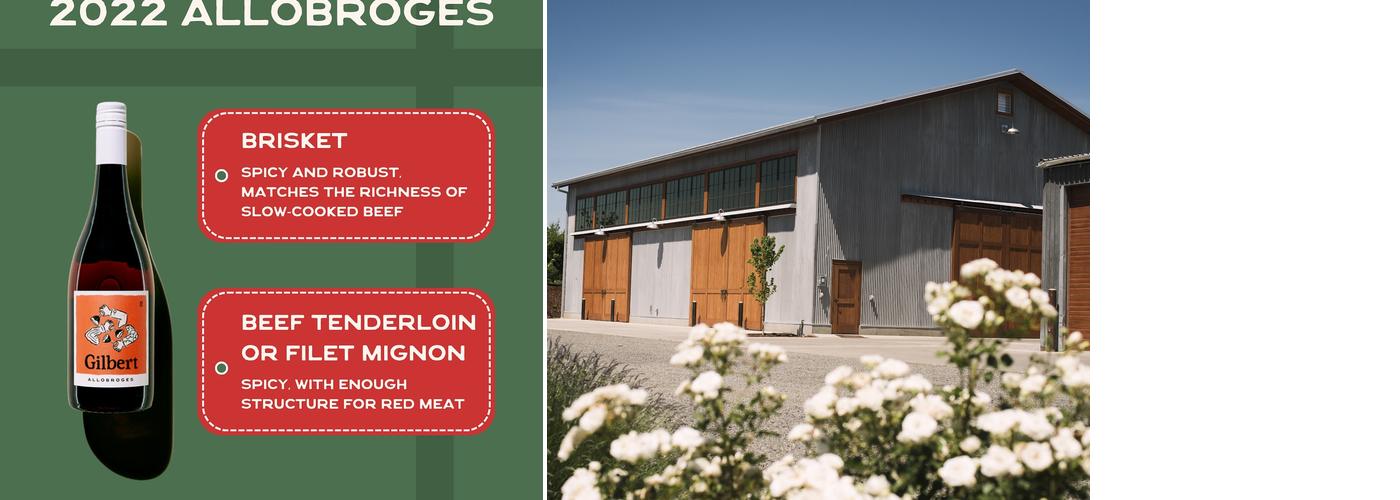 Gilbert Cellars Menu