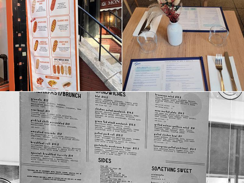 Two Hands Menu
