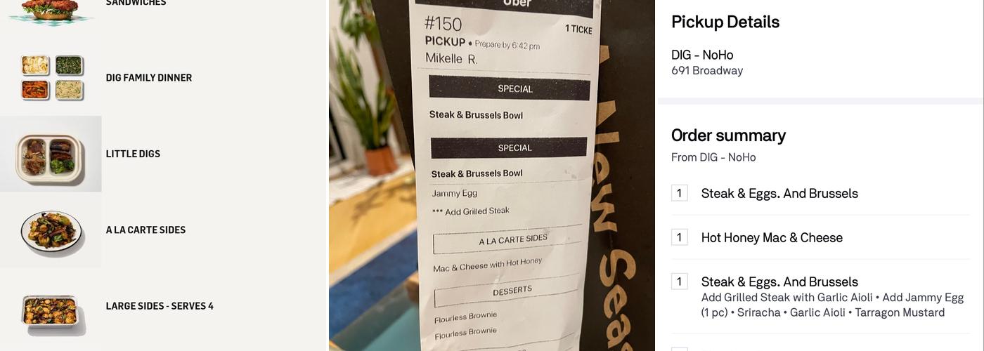 DIG Menu