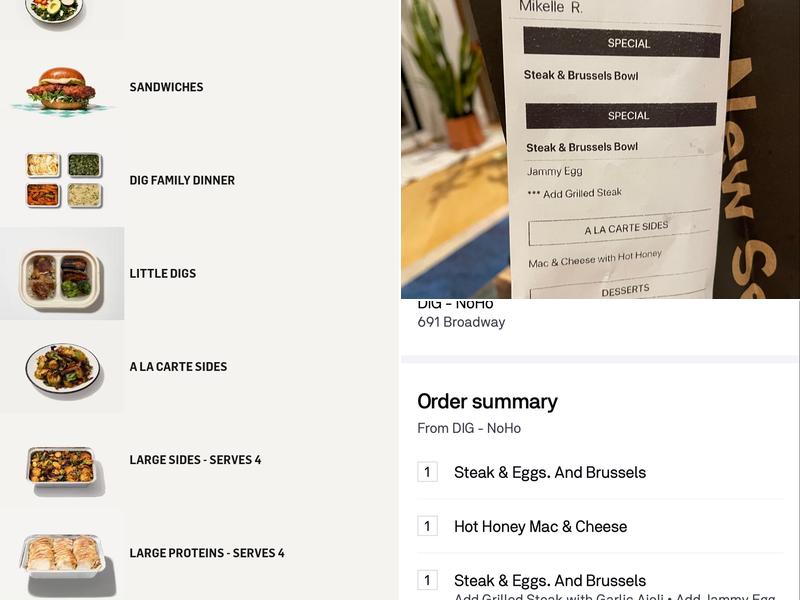 DIG Menu