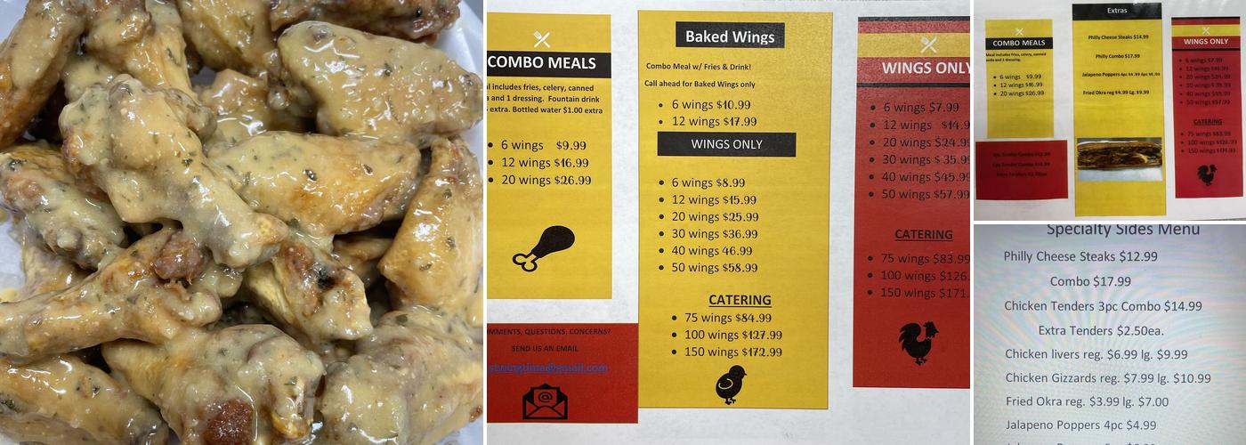 Wing Time Menu