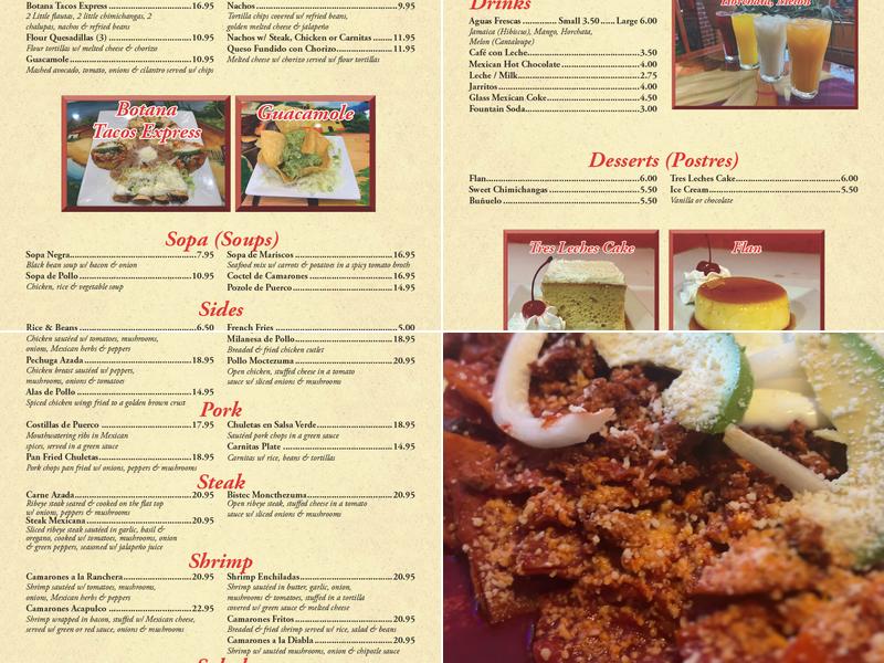 Tacos Express Menu