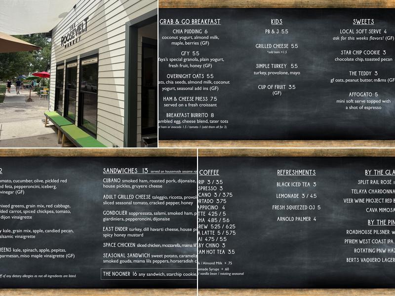 The Roosevelt Market Menu