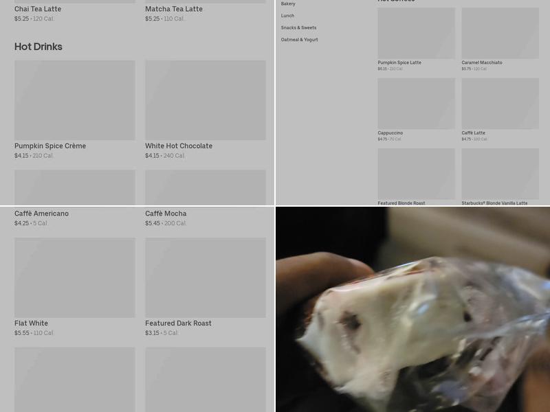 Starbucks Menu