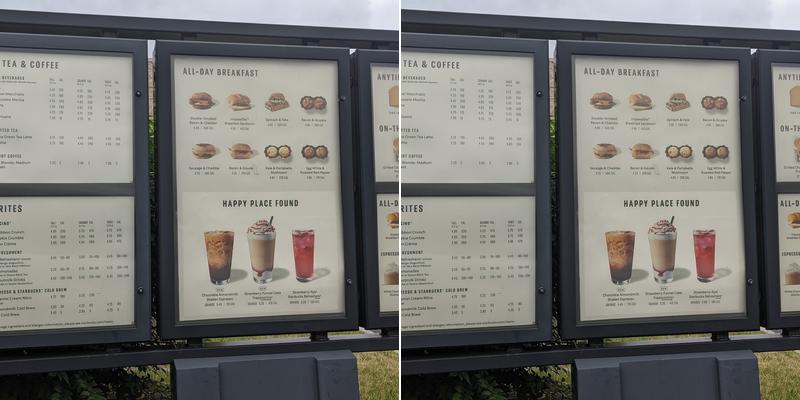Starbucks Menu