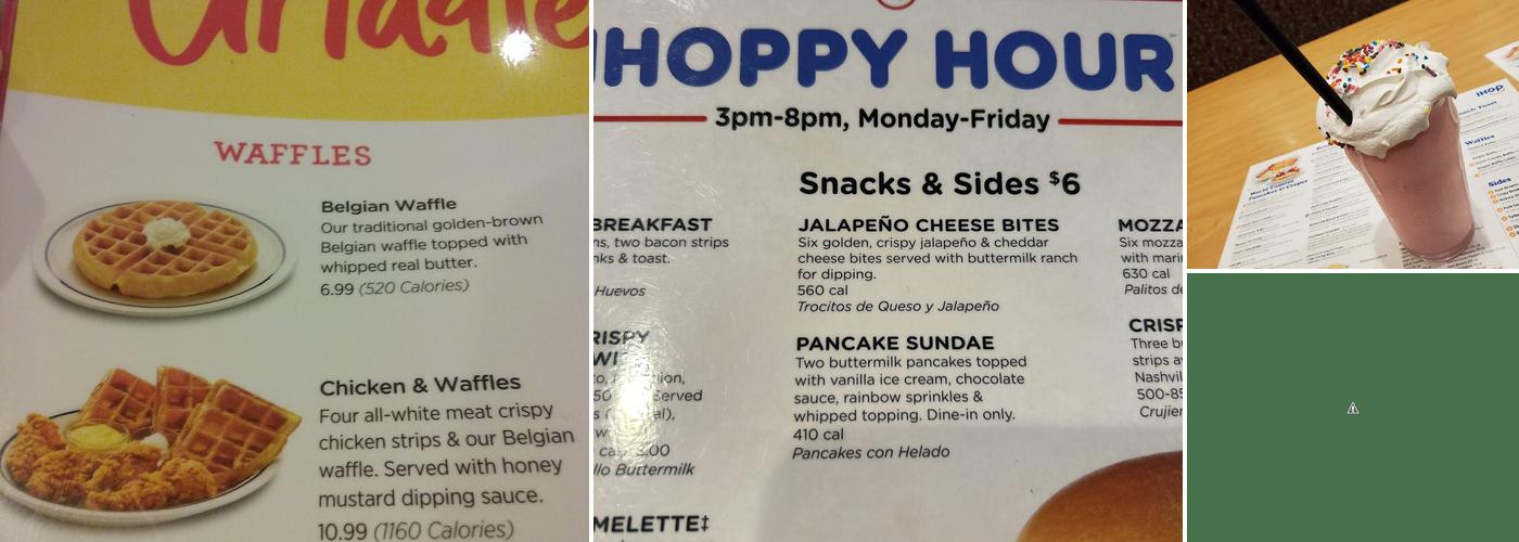 IHOP Menu