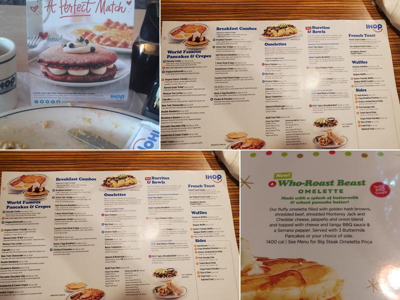 IHOP Menu