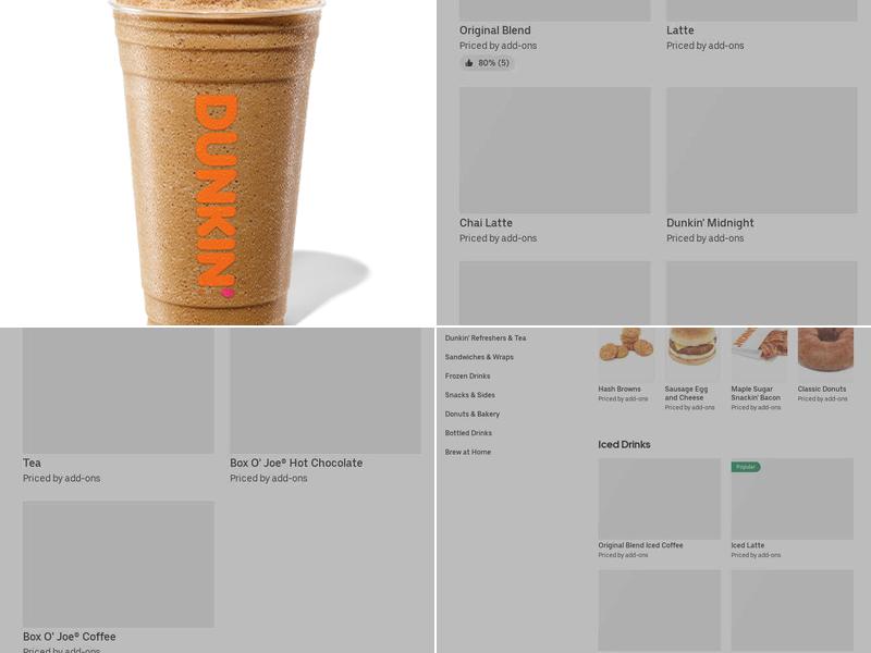 Dunkin' Menu