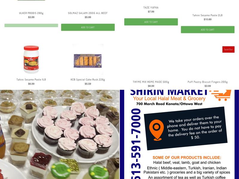 Shirin Market Menu