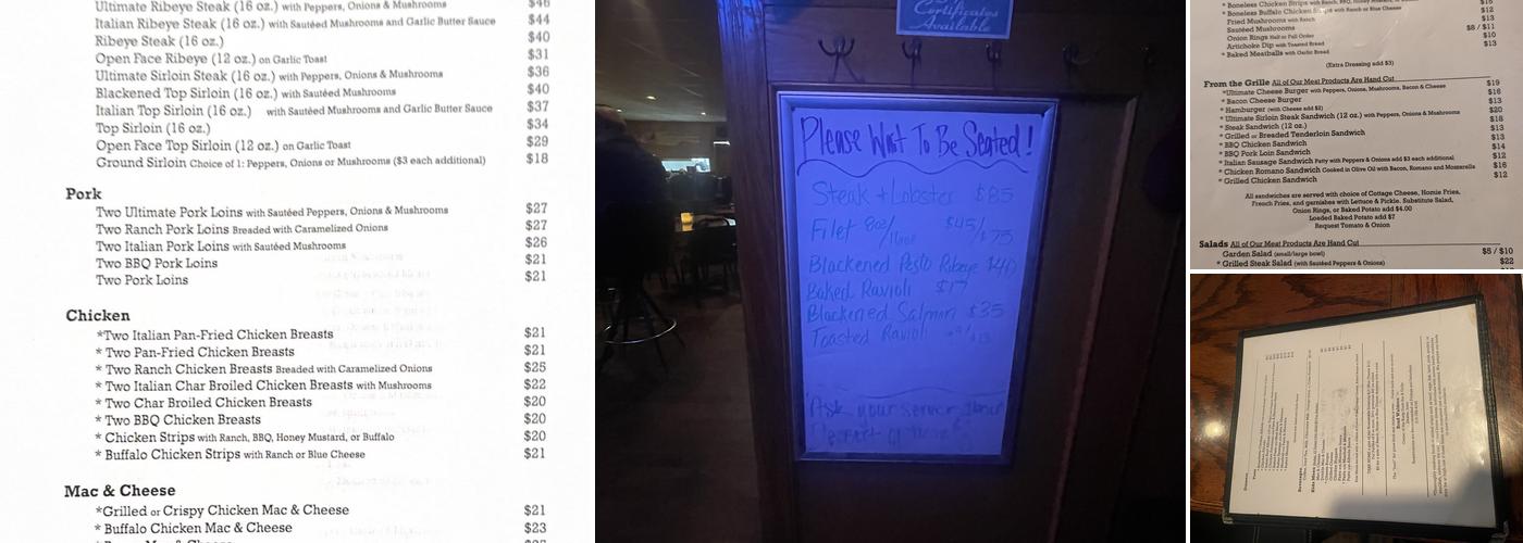 Rusty Duck Menu