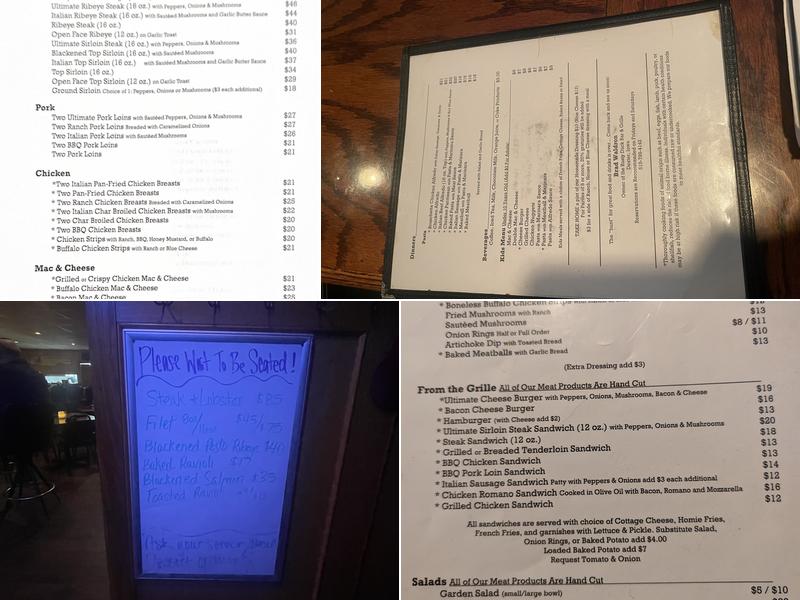 Rusty Duck Menu