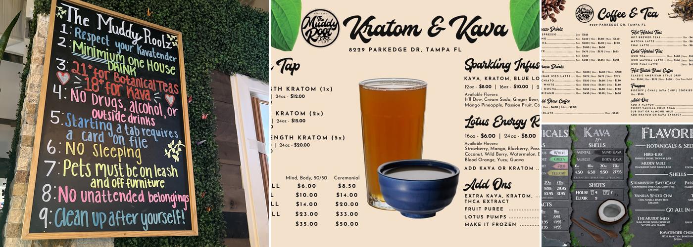 The Muddy Root Kava Cafe Menu