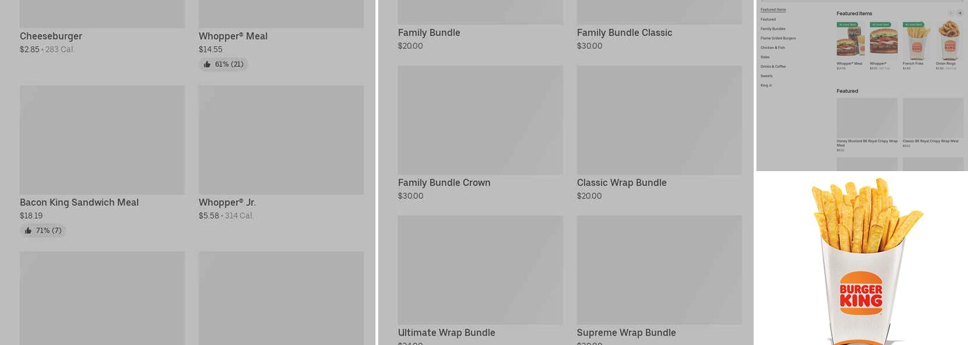 Burger King Menu