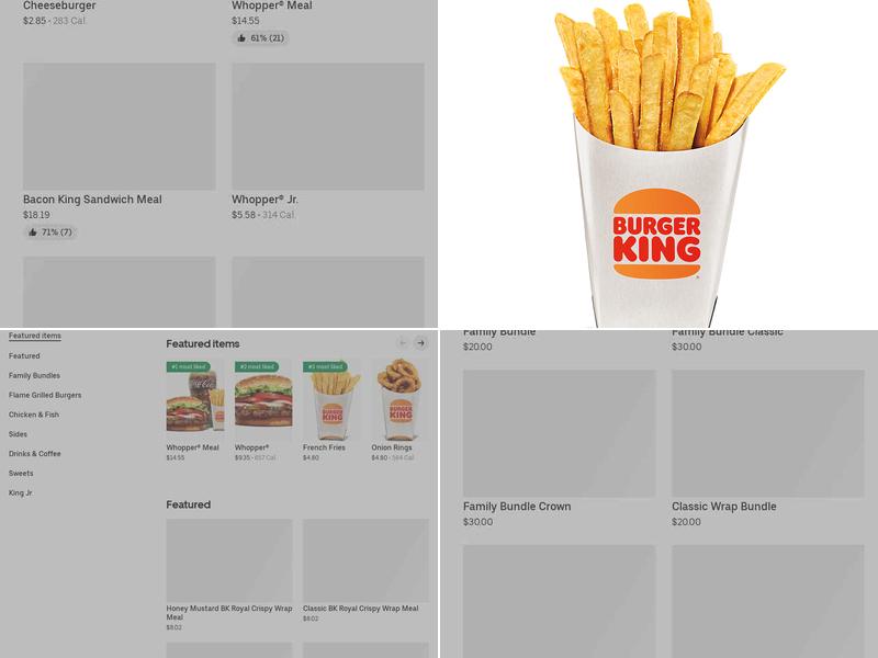 Burger King Menu