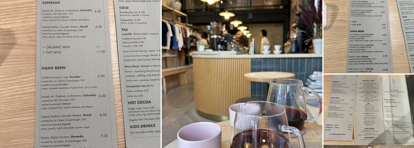 Saint Cecilia Coffee & Brands Menu